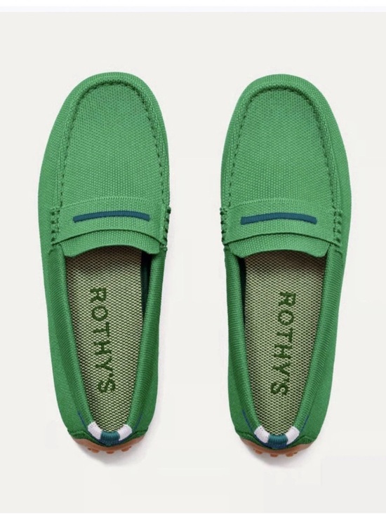 Rothy's Shoes - Rothy's Green Daily Driver Loafers